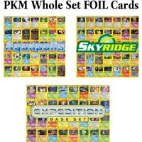 PKM Foil Proxy Game Cards Whole Set Skyridge (SK)38 quapolis (AQ)35 Expedition (EX)32 PTCG Collectible Toys and Gifts Pokemon