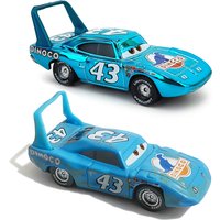 Disney Pixar Cars Battle-Damaged Car King No. 43 Electroplating Model Car Kids Toys 1:55 Metal Die Casting Kids Birthday Gifts