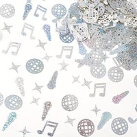 100Pcs Glitter Disco Ball Paper Confetti Table Scatter for 70s 80s Disco Theme Birthday Bachelorette Wedding Party Decoration
