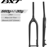 BXT 29er Carbon MTB Fork Boost 110*15mm Disc Brake Bike Fork 29'inch Tapered 1-1/8 To 1-1/2 Thru Axle Fork image 4