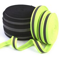 AliExpress Meetee 5/10/20Y Silver Reflective Ribbons 10-40mm Green Black Safety Clothing Warn Webbing Tapes for Walking Cycling Backpacks At Night