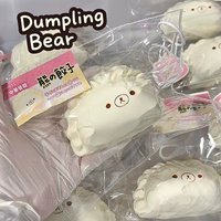 Squishy Dumpling Bear Squeeze Toy Slow Rebound Stress Relief Sensory Fidget Toys Food Grade Silicone Toy Holiday Gifts