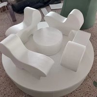 2026 Kids Indoor Playground Equipment Indoor Electric Soft Play Spin Carousel Ride White Sale Soft Play Merry Go Round for Kidsp