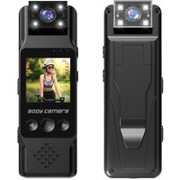 1080P Motion HD Mini Camera 1.3 inch Digital Video Recorder BodyCam Fill Light Night Vision Police Outdoor Camera Support 128GB