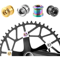 AliExpress MUQZI 5 Pair TC4 Titanium Alloy Chainring Screws Bicycle Crank Chain Ring Bolts MTB Road Bike Single Double Chainring Bolt
