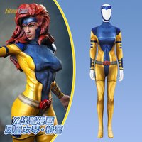 Jean Grey Cosplay Costume Sexy Woman 3D Jumpsuit Zentai Suit Outfit Halloween Costumes for Women HERO Cos