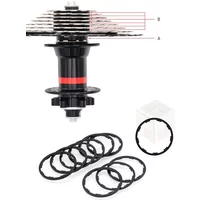Precision Aluminum Alloy Bicycle Freehub Spacers 3-Pack Flywheel Cassette Washers 1-2.35mm Thicknesses Mountain Road Bike Part