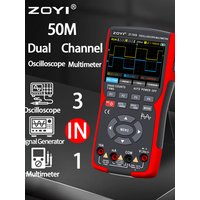 ZOYI ZT-703S Multimetr oscyloskopowy 3 w 1 z 3,5-calowym wyświetlaczem IPS, 25000 zliczeń, podwójny kanał o szerokości pasma 50 MHz, wysoka częstotliwość 280 MSa/s