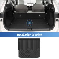 Smabee Right Drive for MG S5 EV RHD 2024-2026 Car Floor Mats Trunk Pad TPE 3D Foot Pad All Weather Auto Accessories Black