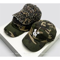 Camouflage Patched Hot-dipped Letters Baseball Hats Sunshade Leopard Print New Men Women Personal Peaked Caps Versatile Fashion