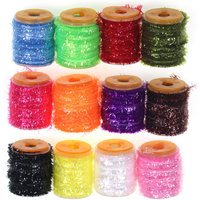 1PC 7mm Fly Tying Ice Chenille Material For tying Nymphs Streamer Fly Marabou Jig Ice Jig Flies Sea Fishing Bass Pike Lures