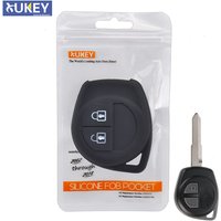 Silicone Remote Key Case For Opel / Vauxhall Agila For Fiat Sedici 2004 - 2014 Fob Shell Cover Skin Holder 2 Button