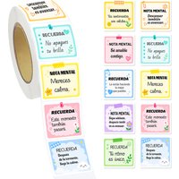500 Pcs Spanish Inspirational Stickers Roll Motivational Quote Labels Aesthetic Note Style Stickers