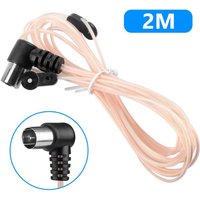FM Antenna 75 F Type Male Plug for Home Radio Stereo Signal Receiver Aerial