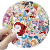 AliExpress 54PCS Alice in Wonderland Stickers Disney Cartoon Movie Sticker Fridge Luggage Laptop Phone Guitar Bike Decals Kids Toys Gifts