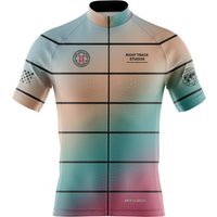 RightTrack Pro Cycling Jersey Rainbow Colorful Summer Mans Short Sleeve Breathable Cycl Apparel
