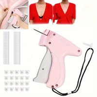 Handheld sewing machine set, 1 piece, clothing repairer with micro needles, 50 bear clips and 660 adhesive pins, household items