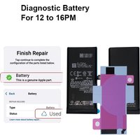 OEM Diagnostic Genuine Battery for iPhone 12 Pro 12mini 12pm 13mini 13 13pro 13promax 14 Pro 14 Promax 15 15Pro Plus 100% Health