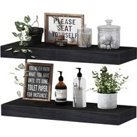 Invisible Floating Shelves Wall Mounted Wood Shelves Shelves for Bathroom, Bedroom, Living Room, Kitchen, Hanging Shelf for Boo