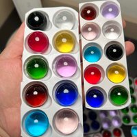 Dia 16mm 20mm Solid Color Glass Ball Crystal Ball Diy Game Artwork Fish Tank Ball Color Decoration Transparent Decoration