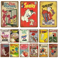 Vintage Comic Mouse Metal Signs Sign Poster Pub Plaque Metal Retro Children's Room Home Bedroom Living Room Wall Art Decor