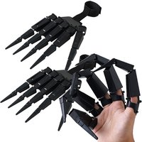 Halloween Articulated Fingers Scary Fake Fingers Skeleton Hand Cosplay Finger Glove Realistic Horror Ghost Claw Prop Party Decor