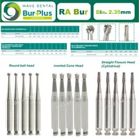 WAVE Dental Tungsten Carbide Burs Dentistry Drills RA 2.35mm Low Speed Handpiece Bur Dental Lab Polishing 5Pcs/Pack