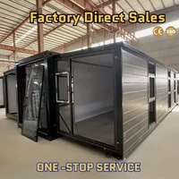 Customized High Quality Prefab 20 40 Ft Foldable Shelter Homes Container House Collapsible Container Home For Villa