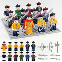 Emperor tour M8118 model cross-border wholesale small particles children's building block toys hot Chinese ancient doll