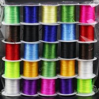 0.8mm Flat Elastic-Wire Beading Wire Fish-wire Crystal wire Jewelry Making Materials For Bracelet Pendant DIY Accessories
