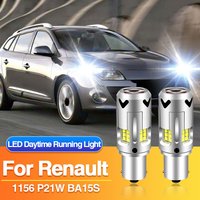 2×P21W 1156 LED-Tagfahrlicht BA15S Lampe für Renault Scenic 3/Laguna 3/Megane CC/Megane 3, Auto-Tageslicht Canbus 12V Glühbirne