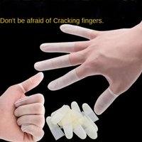 4248 Latex Finger Cover Disposable Frosted Latex Finger Guard Moisturizing Non-Slip Waterproof Ultra-Thin Cutout Finger Cover