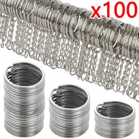 30mm/25mm/20mm Metal Key Rings Keychain Sets Keyfob Anti-rust KeyRings Key Chains Car Key Pendant Split