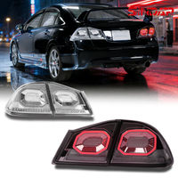 SINDAR Auto LED Taillight Assembly Car Tail Lamp Accessories for Honda Civic FD2 TypeR 2006-2012 New Starry Sky Light Style