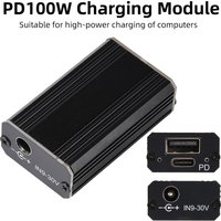 PD100W Fast Charging Module –DC9V-24V Step-Down Car Charger with Solid-State Capacitors, Supports PD High-Power Charging