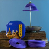 Natural 12 Hours Laoshan Sandalwood Incense Coils Long Last Toilet Deodorize Household Jasmine Coil Incense 10rings/box