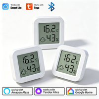Tuya Temperature Humidity Sensor Mini Thermometer Hygrometer Bluetooth-Compatible APP Remote Control Works with Smart Life Alexa