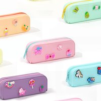 Multi-functional Pencil Bag Soft Silicone Large Capacity Pen Cases Stationery Box Boy Girl Silicone Cosmetic Bag Pencil Pouch