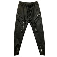 ARENS High Street Side Zipper Pockets Hip Hop Punk Techwear Pants Man Elastic Waist Vintage Motorcycle Pants Streetwear