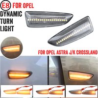 For Opel For Vauxhall Astra J K Crossland X Grandland Insignia B Zafira C LED Dynamic Turn Signal Light Side Marker Lamp