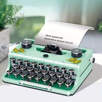 820PCS Typewriter Building Blocks Classic Creative Ideas Machine Retro Micro Building Blocks Toy For Adults Youths Holiday Gifts