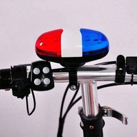 AliExpress NONE 1pcs Bicycle tail lights, horn, waterproof bicycle bell, 6 flashing LED lights, bicycle accessories