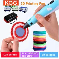 3D Printing Pen 9/50/100/200M PLA Filament LED Display With PU Case DIY Drawing Pens Stimulate Creativity Kids Toys 3D Pen