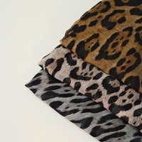 New Soft Leopard Print Scarf Thin Fabric Big Size Headband Neckscarf Trendy Voile Elegant Stoles Wrap Women Fashion