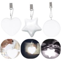 1-3pcs LED Handbag Light Bag Lamp Heart Round Star Shaped Touch Sensor Purse Night Light with Keychain Xmas Gifts for Women Girl
