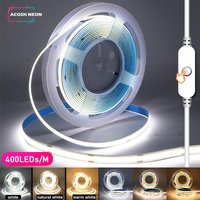 1M COB LED bande 5V USB 400 LED s/M blanc/blanc chaud/blanc naturel haute densité ruban Flexible RA90 FCOB LED bande lumineuse