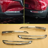 Chrome Car Front Rear Fog Light Bumper Cover Trim For Mazda CX-30 CX30 DM 2020 2021 2022 2023 2024 2025 Exterior Accessories