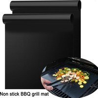 Heavy Duty Non-stick Grill Mats BBQ Mats Built to Last Make Grilling Easier & Keep Grates Looking New Reusable Oven baking mat