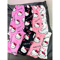 Nouveau Pantalon de Pyjama Hello Kitty 2025 pour Femme, Motif Anime, Pantalon de Pyjama Dessin Animé pour Couple, Vêtement de Nuit Décontracté pour la Maison