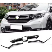 Front Hood Bonnet Grille Grills For Honda CRV CR-V 2017-2021Car Styling Logo Frame Decoration Center Cover Trim Stickers